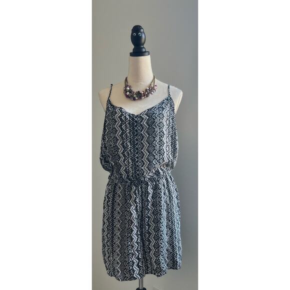 Joe Boxer Black and White Mixed Design Spaghetti Strap Pockets Jumper Shorts 3X - Picture 1 of 8